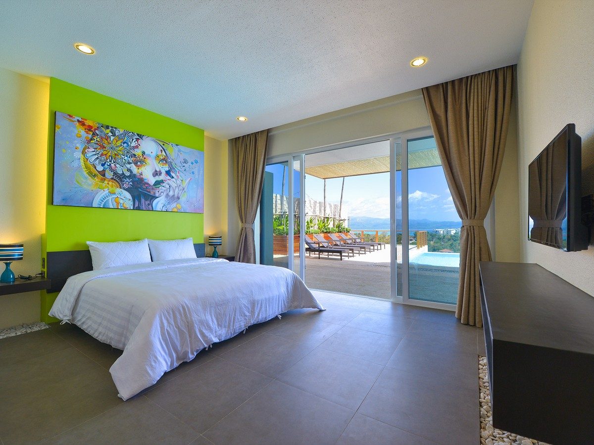 Room 1，长滩岛迪尼维德 Caipirinha Villa 的卧室，整栋共11间