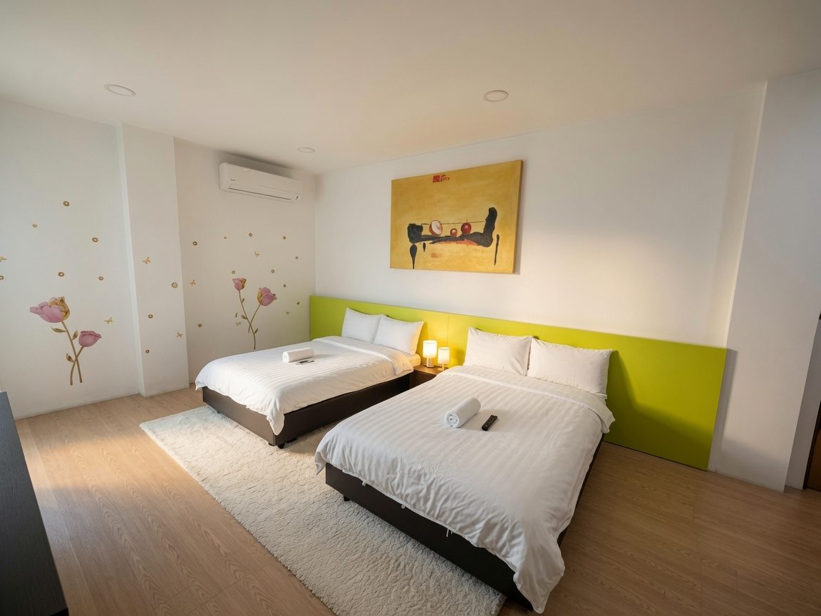 Room 10，长滩岛迪尼维德 Caipirinha Villa 的卧室，整栋共11间
