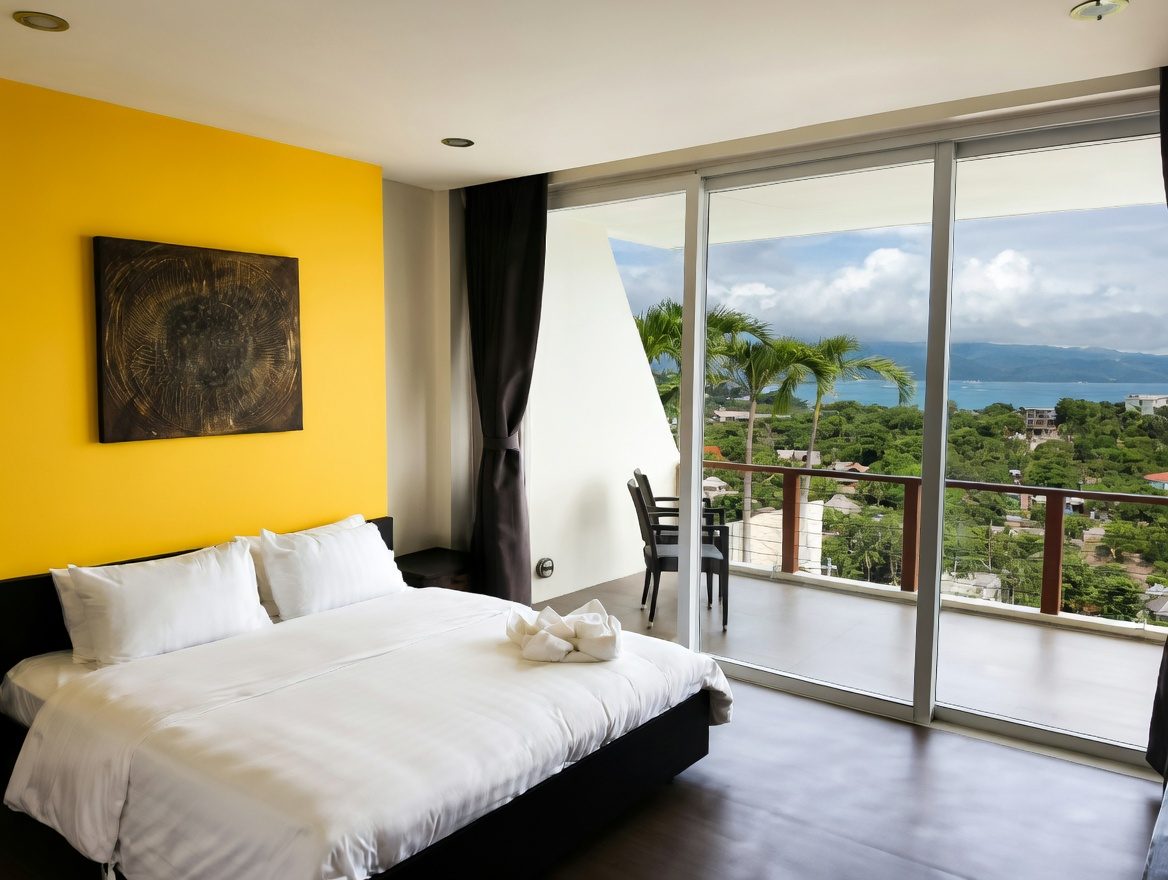 Room 2，长滩岛迪尼维德 Caipirinha Villa 的卧室，整栋共11间