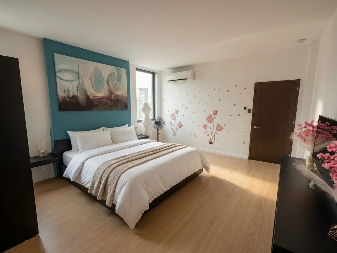 Room 9，长滩岛迪尼维德 Caipirinha Villa 的卧室，整栋共11间